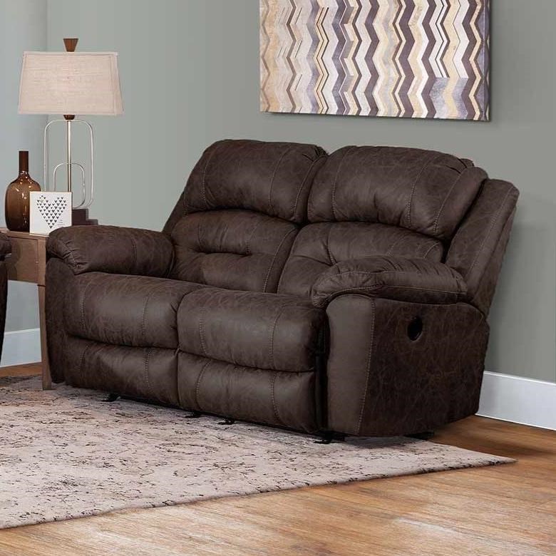 Rocking and reclining loveseat top